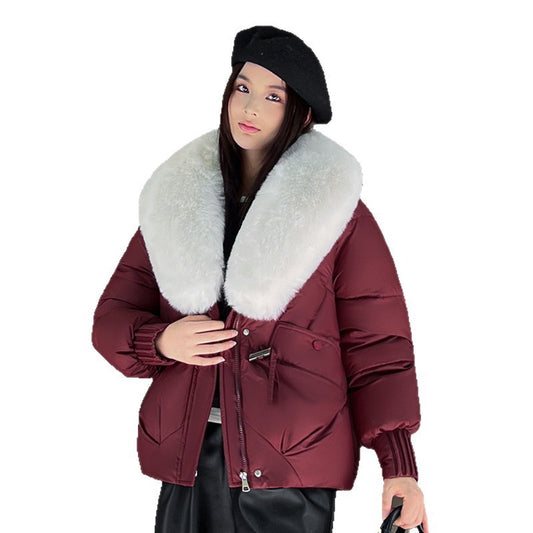 Fur Collar Padded Coat