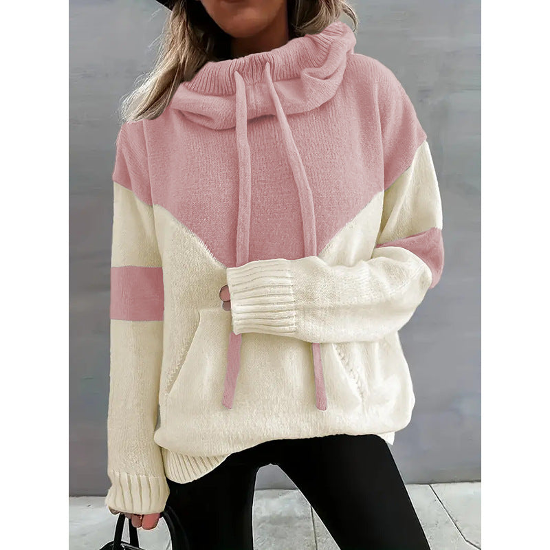 Soft Colorblock Hoodie Pullover