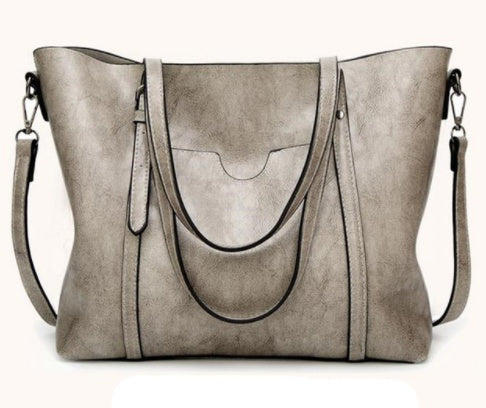 Hand-Painted Leather Handbag