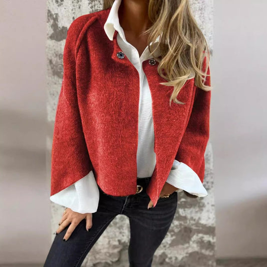 Cozy Batwing Sleeve Cashmere Cardigan
