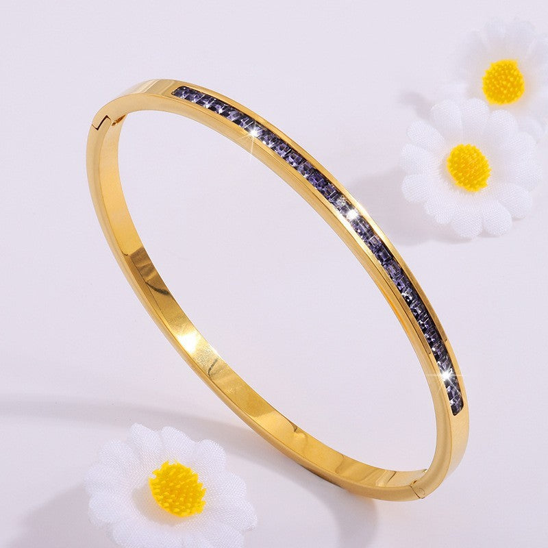 Emerald Crystal Bangle