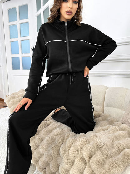 Women's Half Turtleneck Knit Set