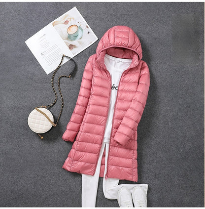 Lightweight Hooded Down Jacket