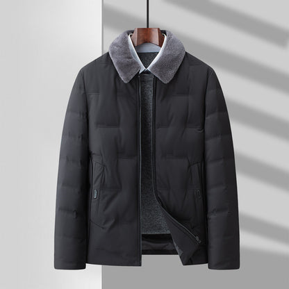 Odpinana wełniana kurtka z klapami