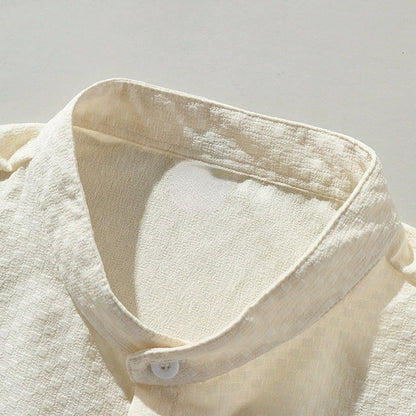 Moda Elite | Koszula letnia ze stójką