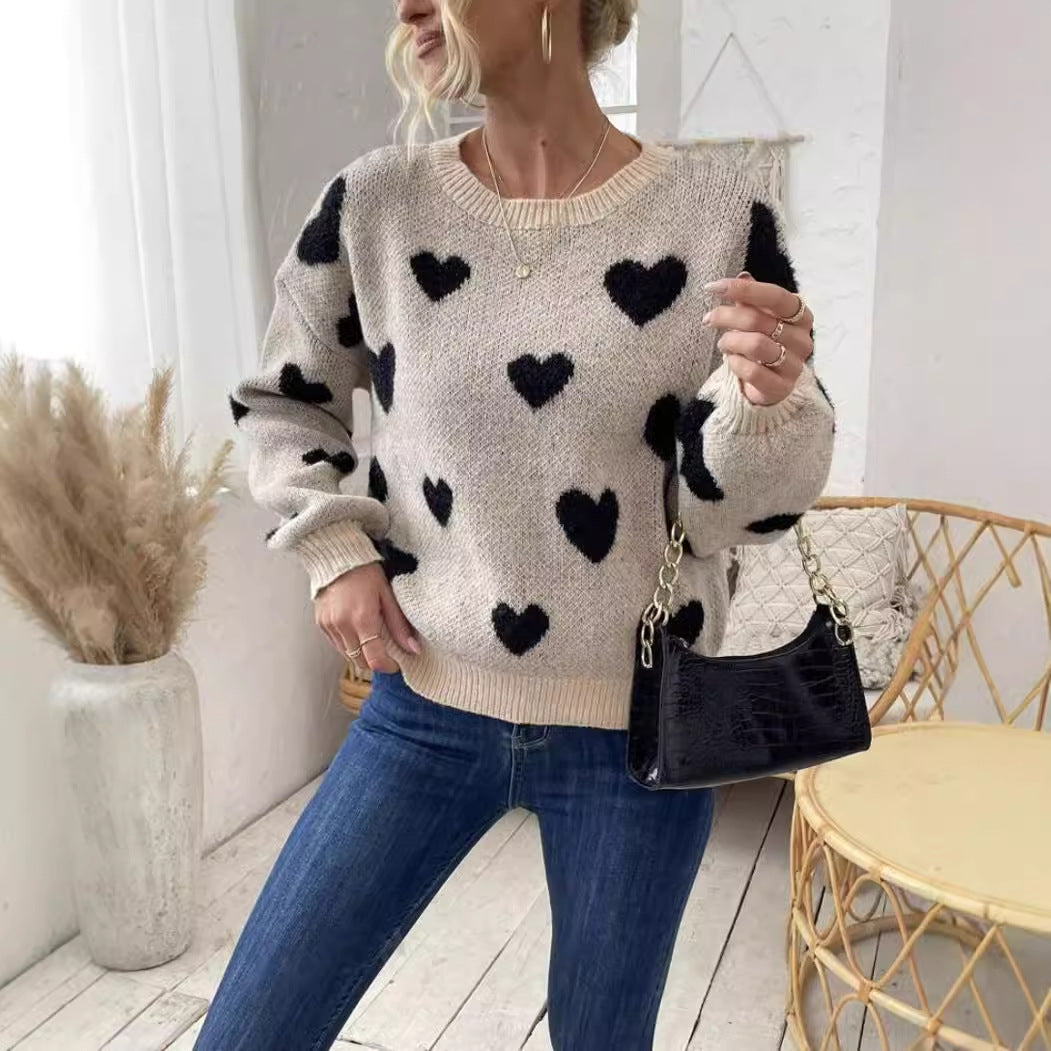 LoveHeart Cozy Knit Sweater