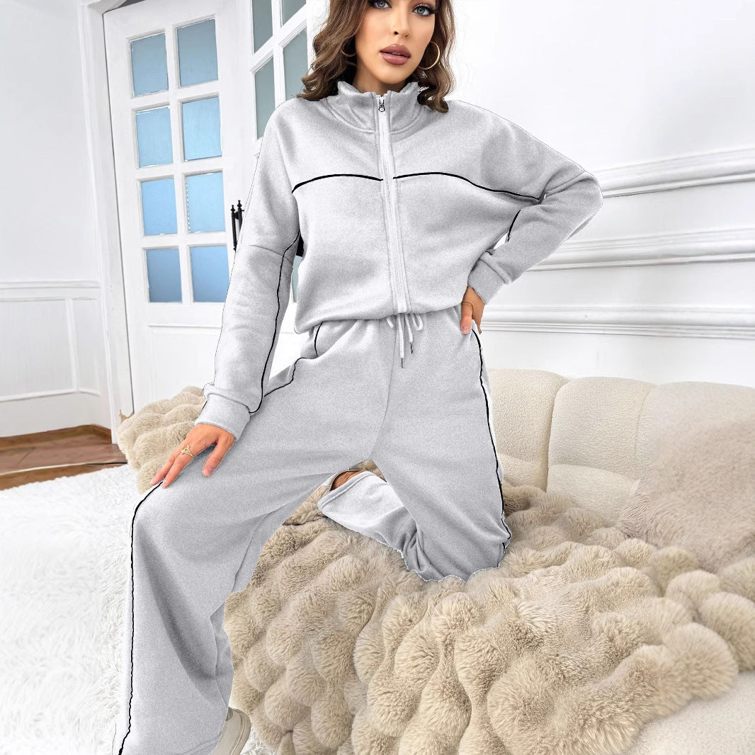 Women's Half Turtleneck Knit Set