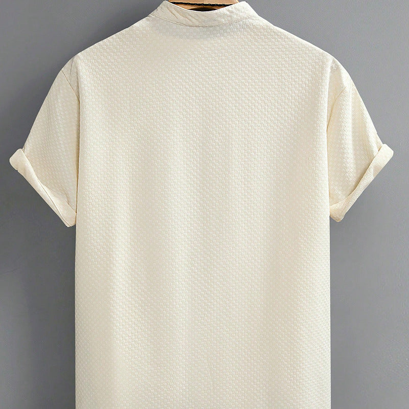 Moda Elite | Koszula letnia ze stójką