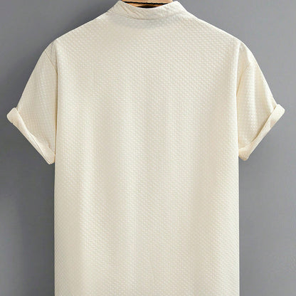 Moda Elite | Koszula letnia ze stójką