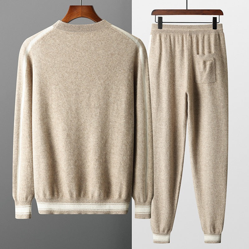 Dres męski z kaszmiru – okrągły dekolt