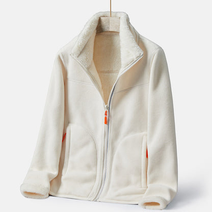 Lambskin Fleece Zip Jacket