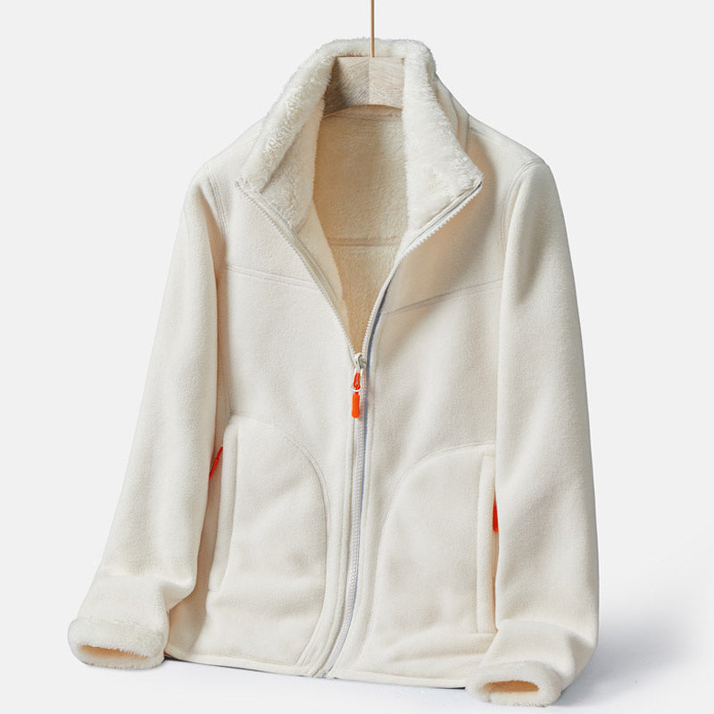 Lambskin Fleece Zip Jacket