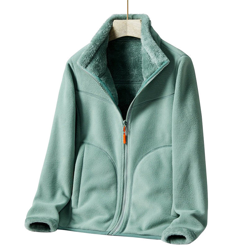 Lambskin Fleece Zip Jacket