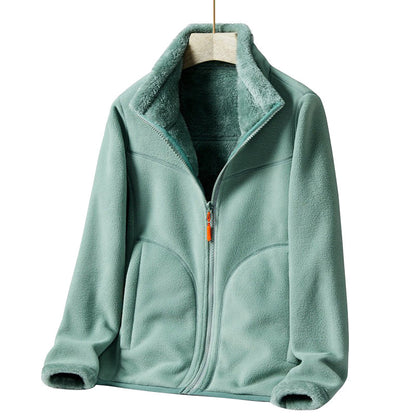 Lambskin Fleece Zip Jacket