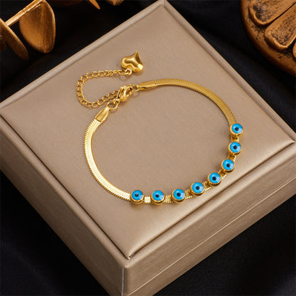 Layered Turquoise Pendant Bracelet