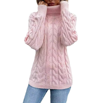 Women's Cable-Knit Turtleneck