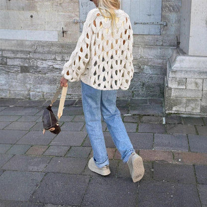 Hollow Knit Loose Beach Sweater