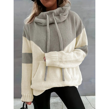 Soft Colorblock Hoodie Pullover