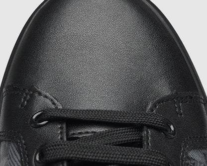 Trampki casualowe ze skóry bydlęcej