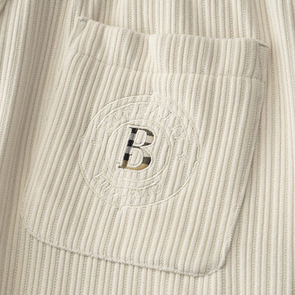 Moda Elite | Miękkie spodnie sztruksowe do noszenia na co dzień