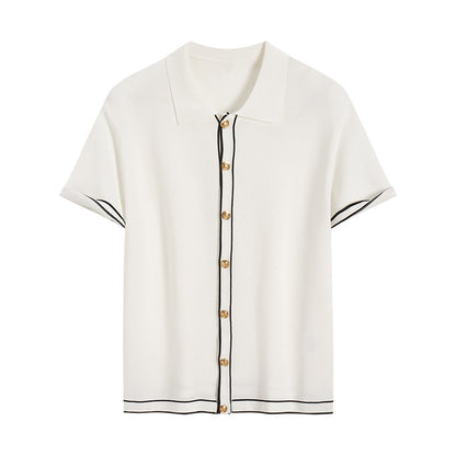 Kardigan kontrastowy Old Money