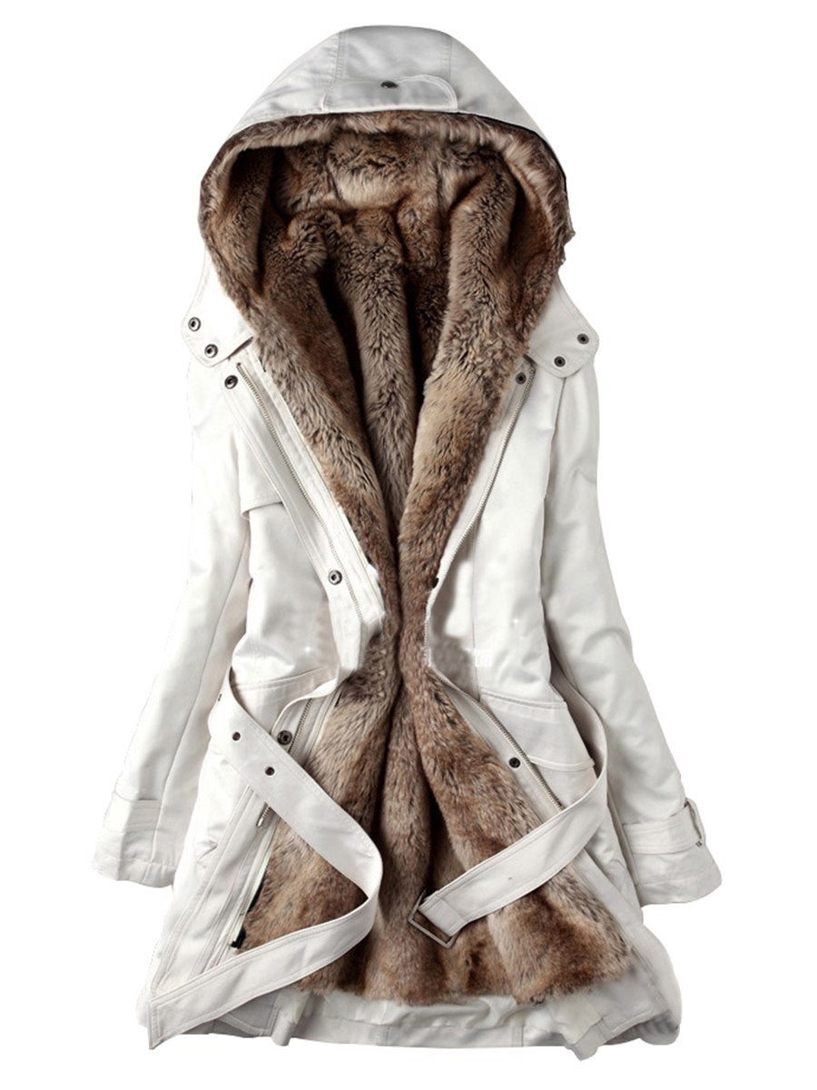 Winter Warm Long Sleeve Parka Coat