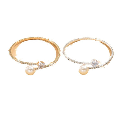 Pearl Diamond Elastic Bracelet
