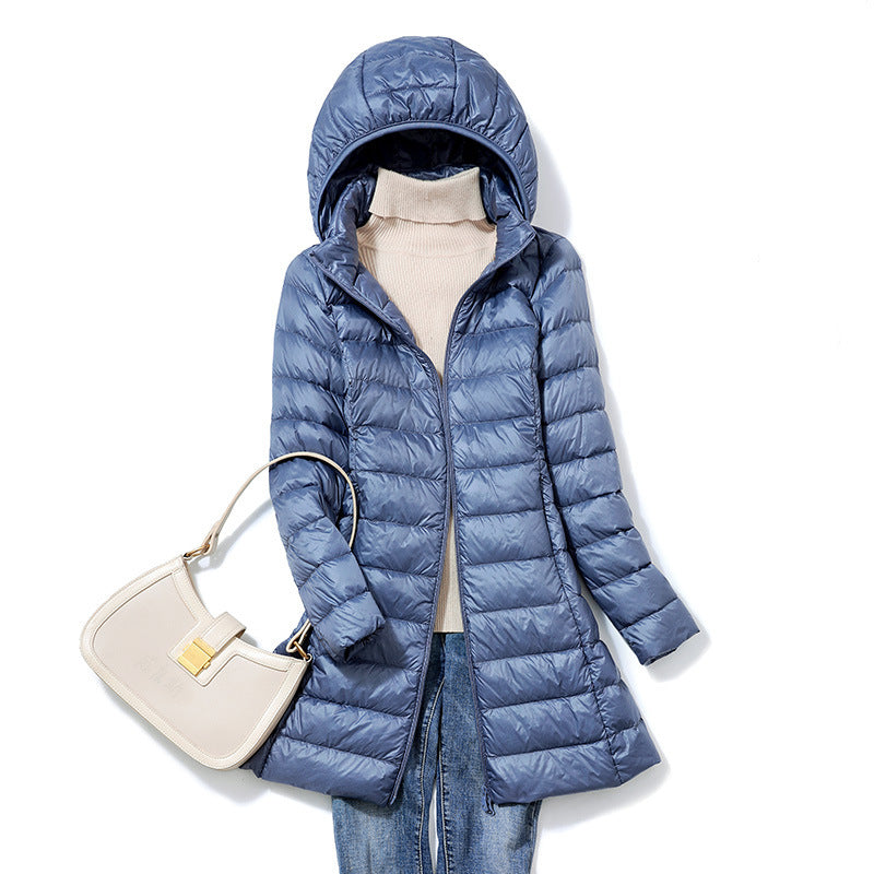 Lightweight Hooded Down Jacket