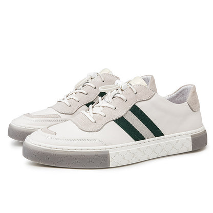 Skórzane trampki casualowe