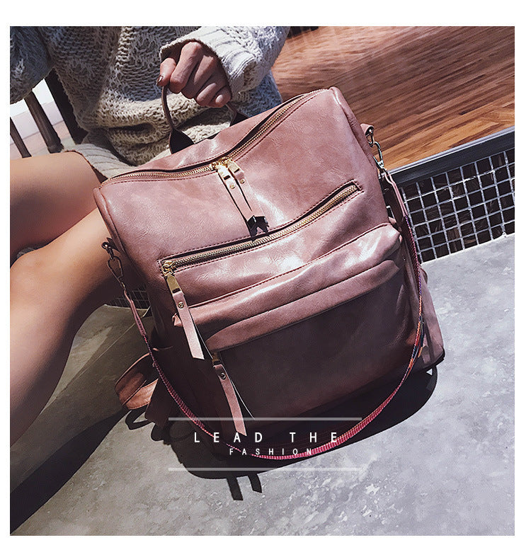 Vintage Soft Leather Backpack