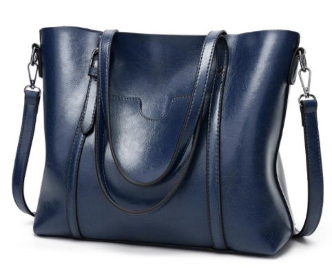 Hand-Painted Leather Handbag