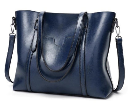 Hand-Painted Leather Handbag