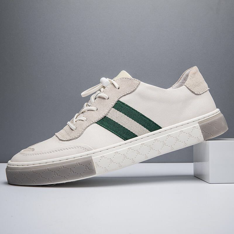 Skórzane trampki casualowe