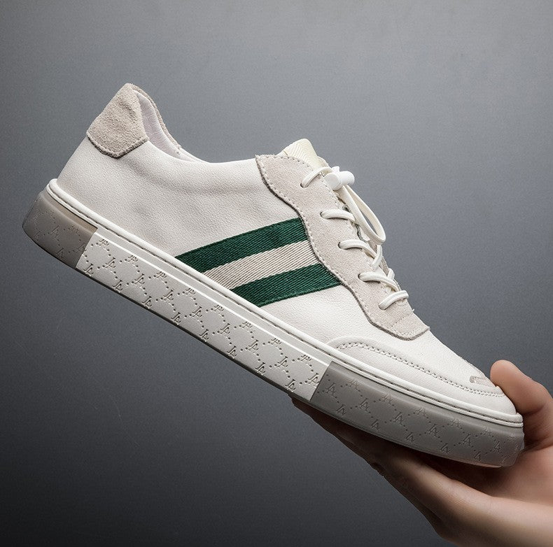 Skórzane trampki casualowe