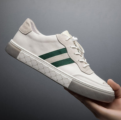 Skórzane trampki casualowe