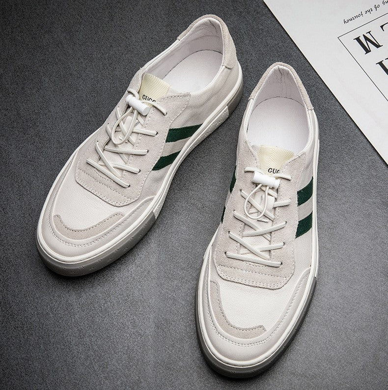 Skórzane trampki casualowe