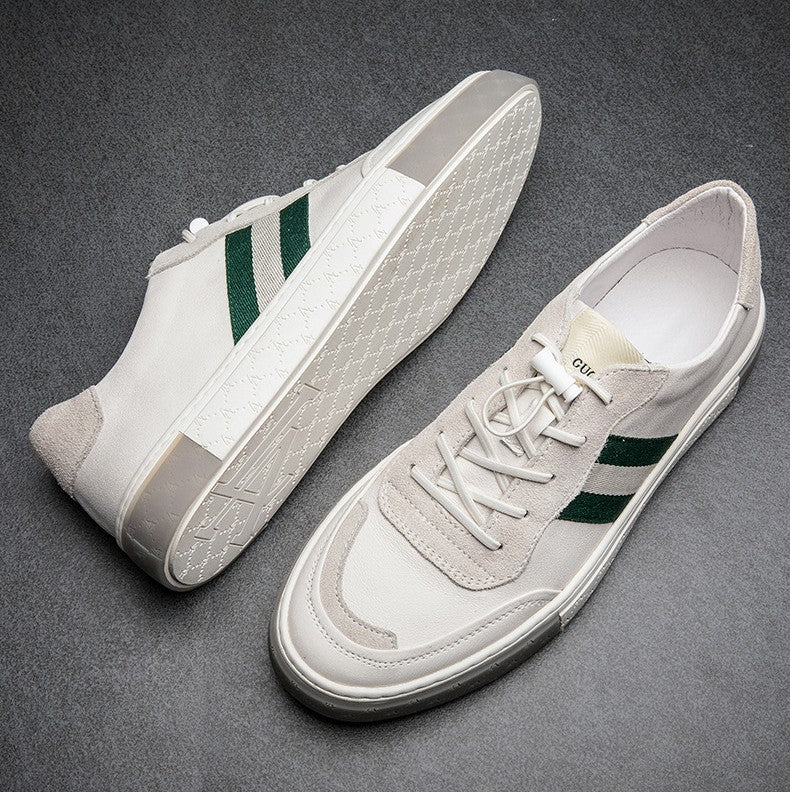 Skórzane trampki casualowe