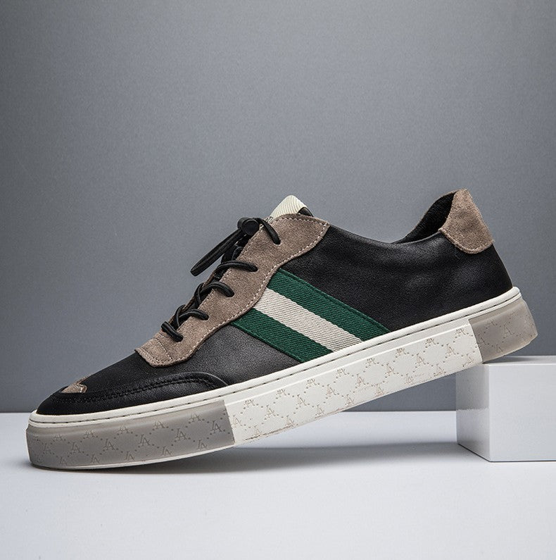 Skórzane trampki casualowe