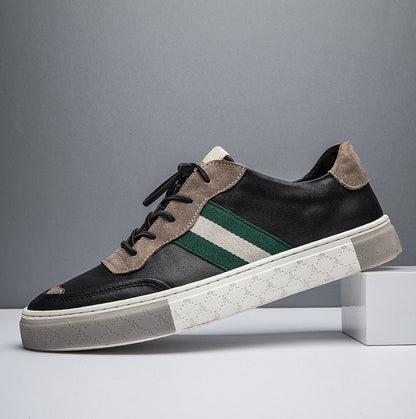 Skórzane trampki casualowe