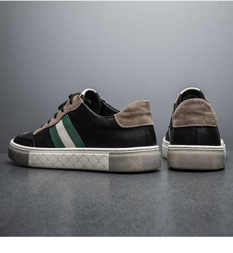 Skórzane trampki casualowe