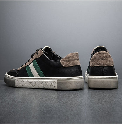 Skórzane trampki casualowe