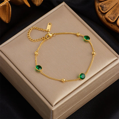 Layered Turquoise Pendant Bracelet