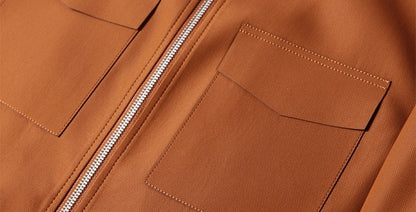 Moda Elite | Kurtka cargo z klapami i zamkiem błyskawicznym