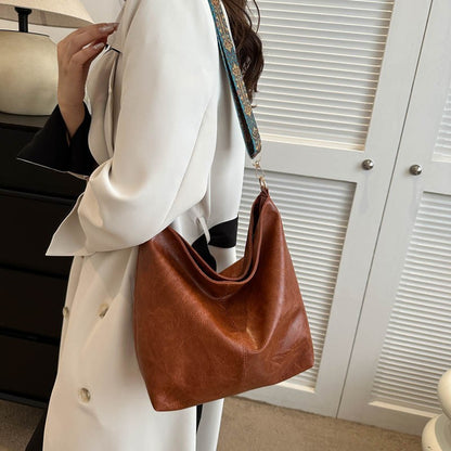 Boho Wide Strap Shoulder Bag