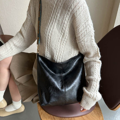 Boho Wide Strap Shoulder Bag