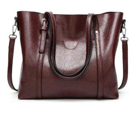 Hand-Painted Leather Handbag