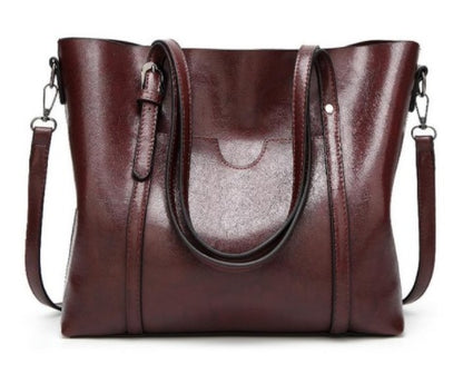 Hand-Painted Leather Handbag