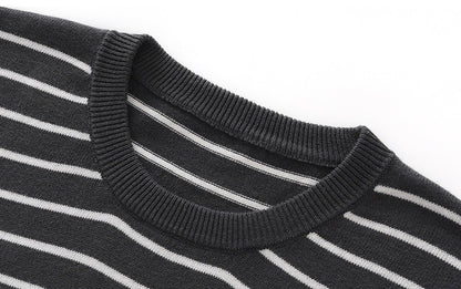 Moda Elite | Koszulka bawełniana w paski