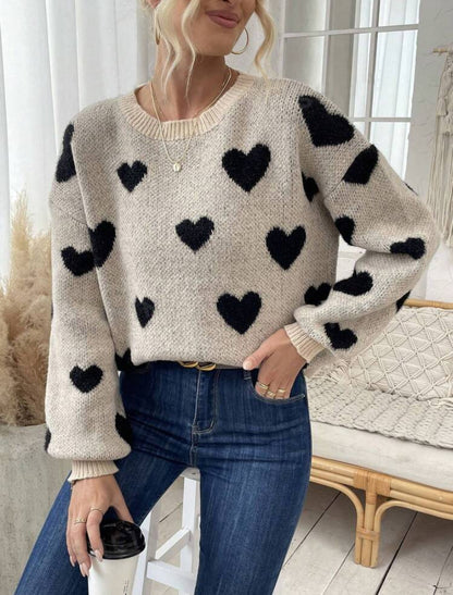 LoveHeart Cozy Knit Sweater
