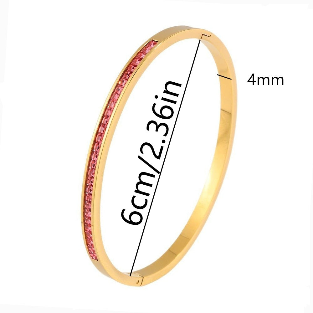 Emerald Crystal Bangle